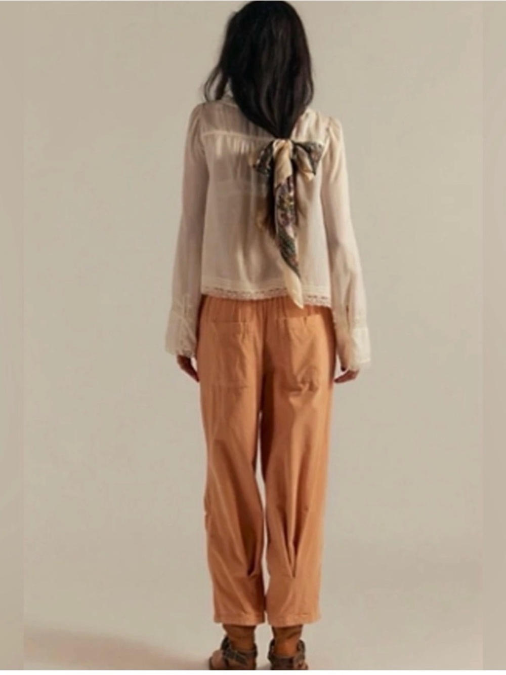 Free People We The Free Women's XS Nice Choice Cord Jeans Peach‎ Pansy Pull On - Picture 2 of 15